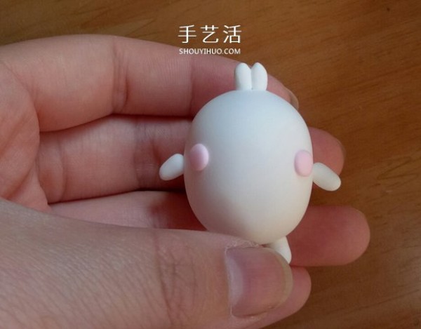 Potato Rabbit Clay Making Tutorial, Ultra Light Clay Potato Rabbit DIY Illustrations