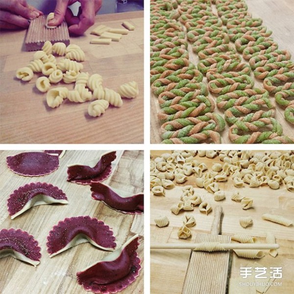 The process of making handmade pasta can also make people look comfortable