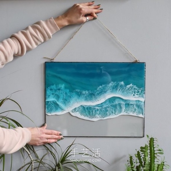 DIY resin wall hangings and pendants, outline the beauty of the waves! 