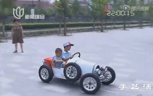 Automotive engineer dad made a Bugatti sports car for his son