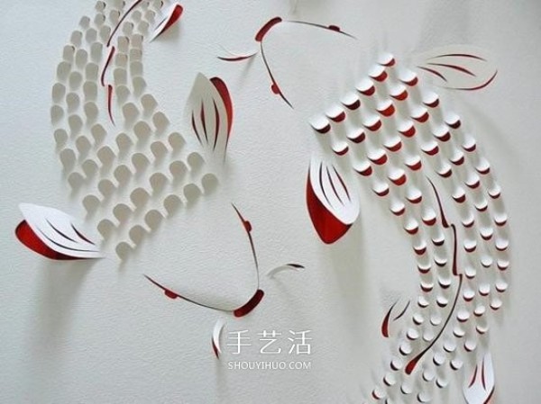 The simple and beautiful three-dimensional paper sculptures have the beauty of returning to nature