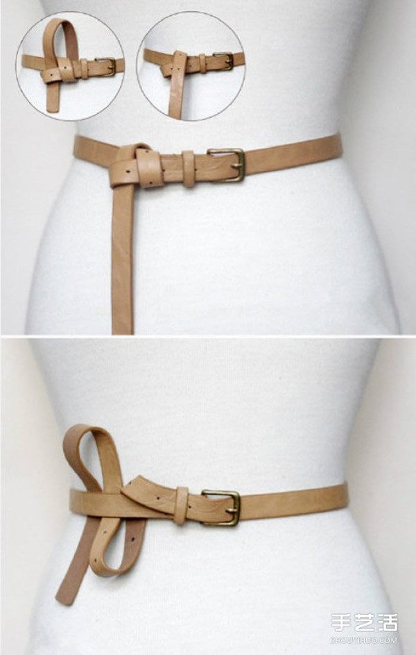 14 ways to tie a belt in a literary and artistic style that are often used in life