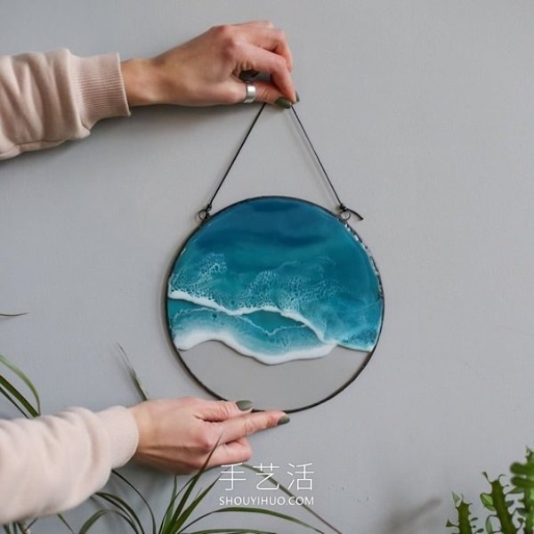 DIY resin wall hangings and pendants, outline the beauty of the waves! 