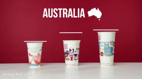 Why is there such a difference! McDonalds drink cup competition around the world