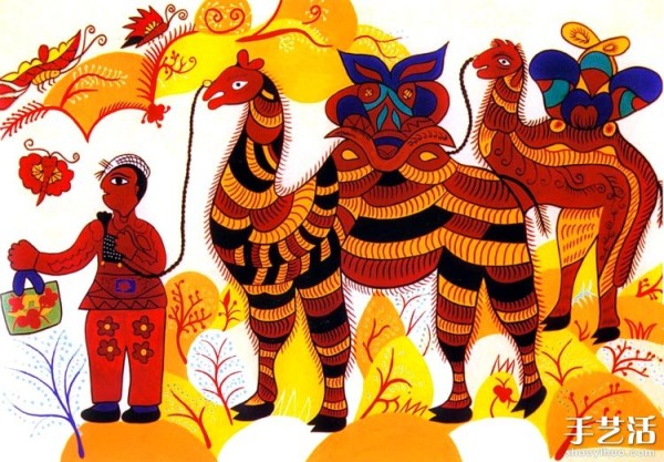 Appreciation of Ansai folk painting and art works