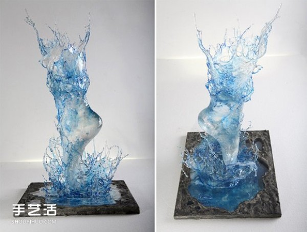 Creative resin sculptures: the vitality that condenses instantly after splashing