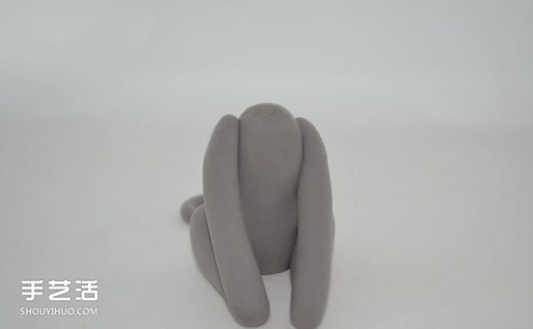 Ultra-light clay gray cat DIY handmade clay cat illustrations