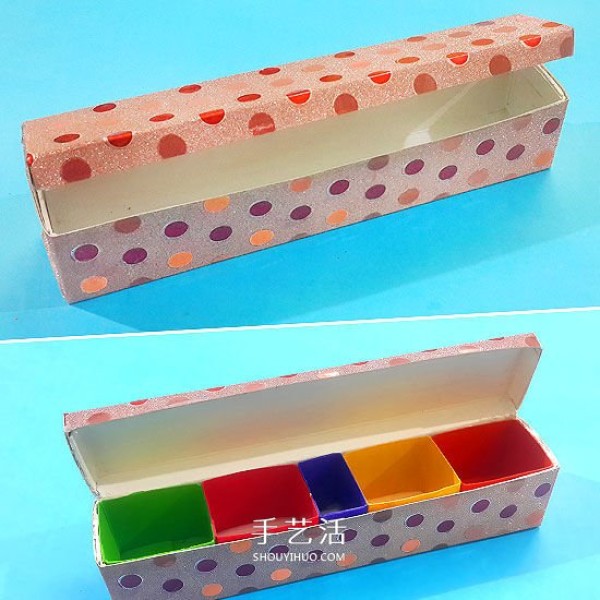 How to use waste toothpaste boxes to make jewelry boxes by hand