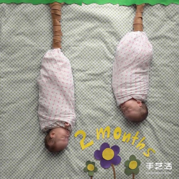 Photography of 8-month-old twin sisters of a popular star who was born prematurely