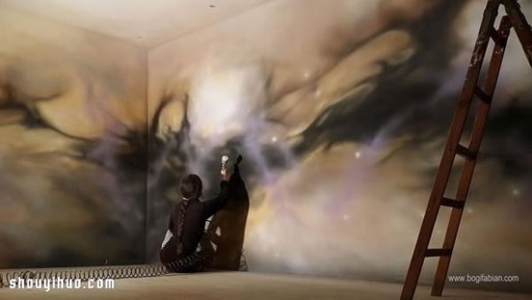 Magical luminous wall painting, turn off the lights and turn into a fantasy world! 