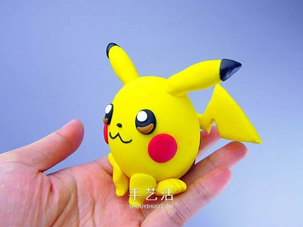 Illustrated tutorial on how to make ultra-light clay Pikachu