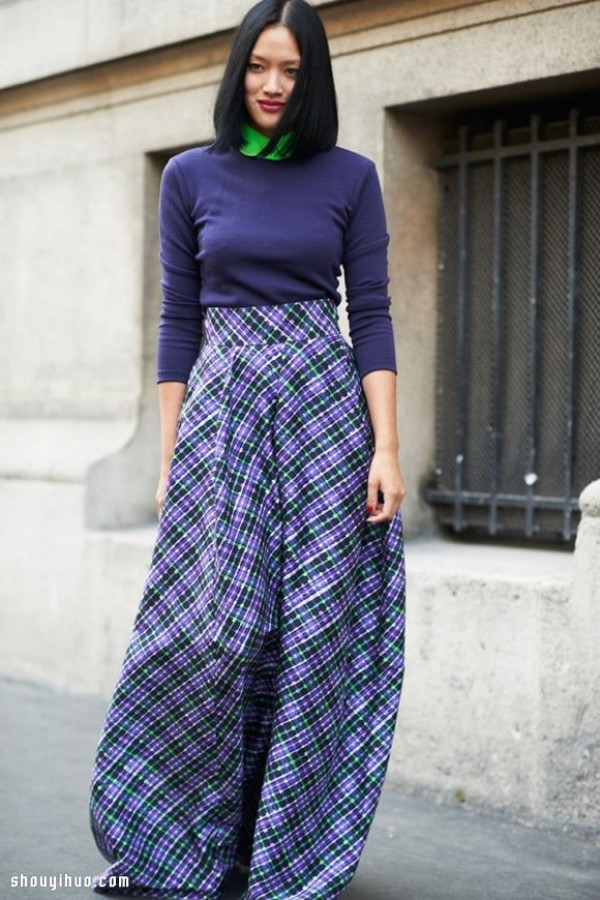 Maxi Skirt exudes charming charm in floor-length long skirts