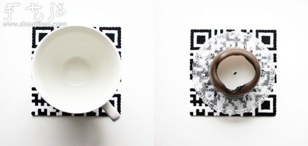 Tutorial on DIY QR code coasters with black and white plastic beads