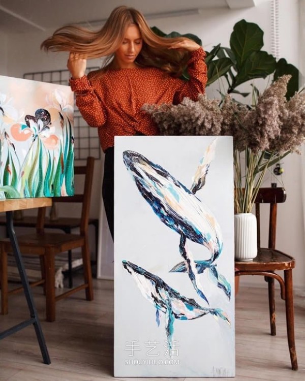 Capture the energy of animals! Expressive palette knife painting