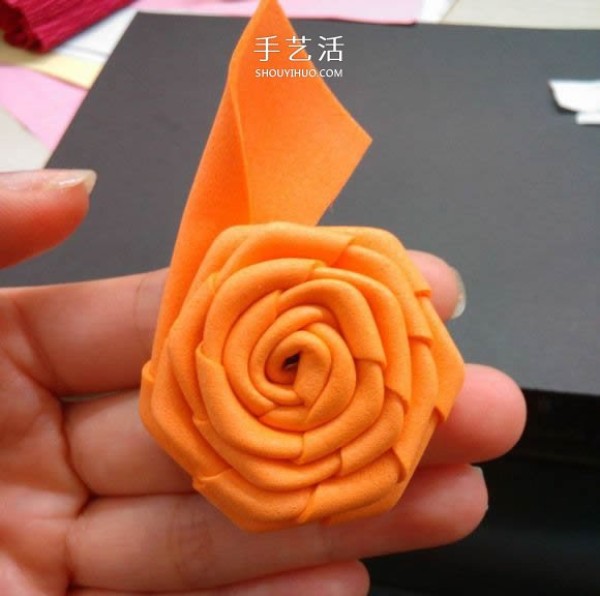 Steps to Fold Roses from Sponge Paper, Handmade Sponge Paper Flowers Can Be So Beautiful! 