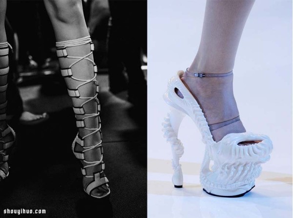 A beautiful shoe design that is intertwined with extreme beauty and pain in the fashion industry