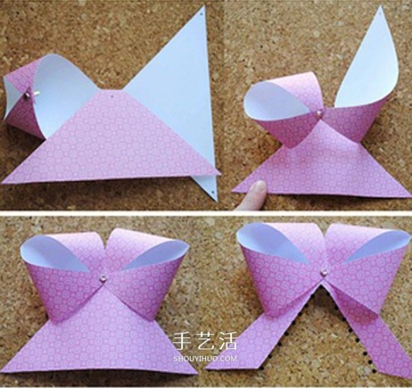 How to make a paper bow with an illustration and a simple handmade bow making tutorial