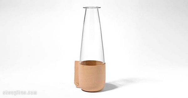 Glassware and stylish furniture designed in leather clothing