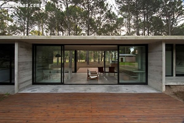 Residence decoration design of concrete villas in the jungles of Argentina