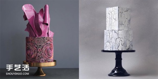 Yummy and beautiful: a shaped cake that blends architecture and art