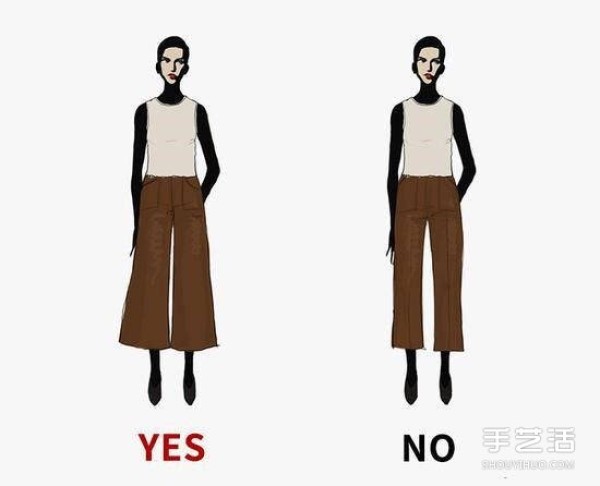 Simple dressing rules illustrated with good proportions will make you look taller and slimmer