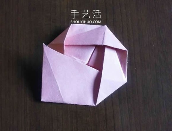 Complex designs can be combined! Simple flat rose origami tutorial