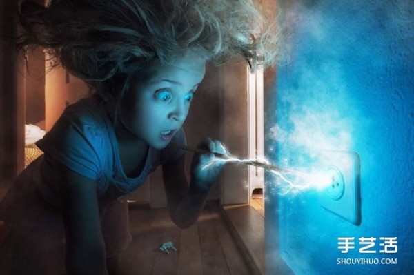 Creative childrens photos: The omnipotent daughter through the lens of a super-powerful dad