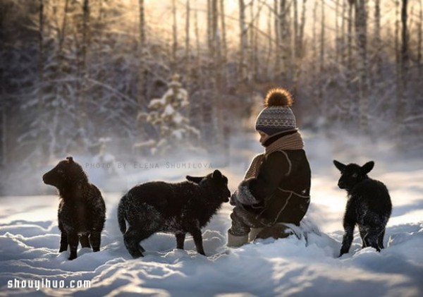 Russian Mommy took pictures of heart-warming growth records of children and animals