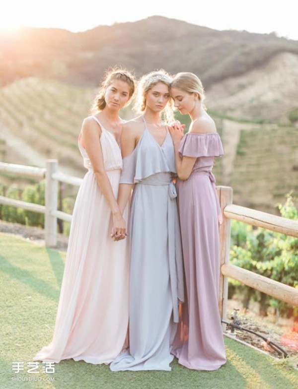 Joanna Augusts beautiful wedding dress and bridesmaid dress can also be full of fairy spirit