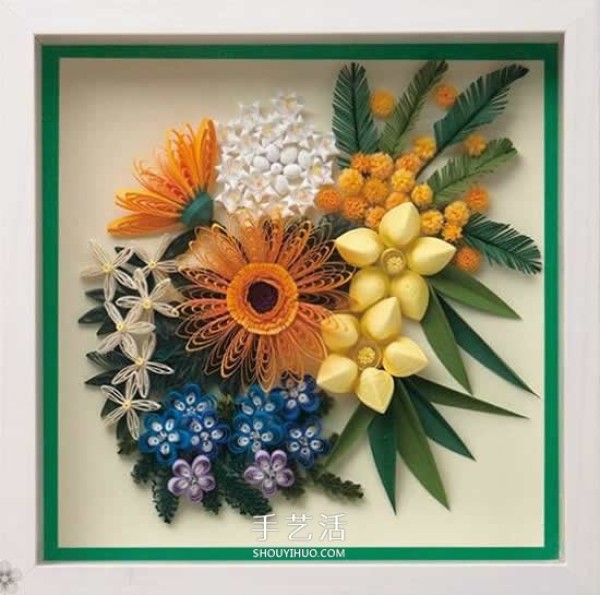 Its so beautiful! A collection of pictures of handmade three-dimensional paper flower works