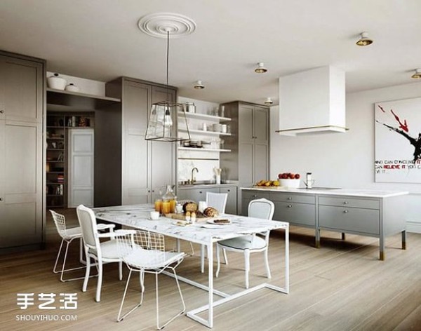 From now on you will fall in love with cooking: Nordic simple style kitchen design