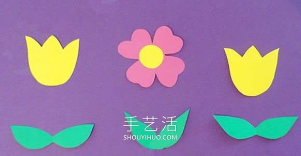 Tutorial for children to make handmade spring three-dimensional greeting cards