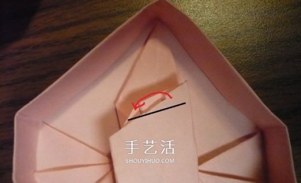 Heart-shaped gift box origami method and how to fold a covered and covered love box with illustrations