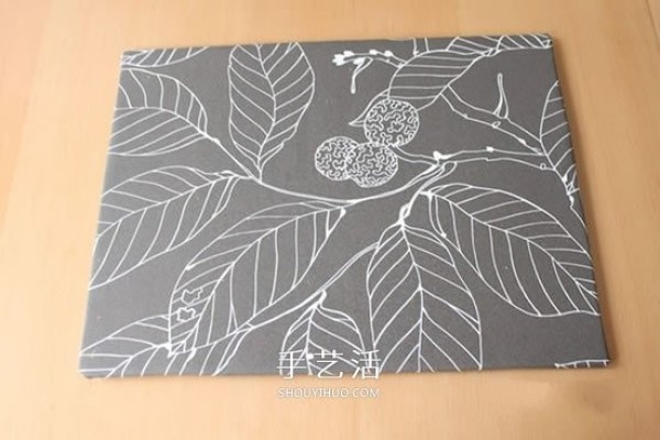 DIY illustration of simple non-woven decorative painting to make handmade fabric decorative painting