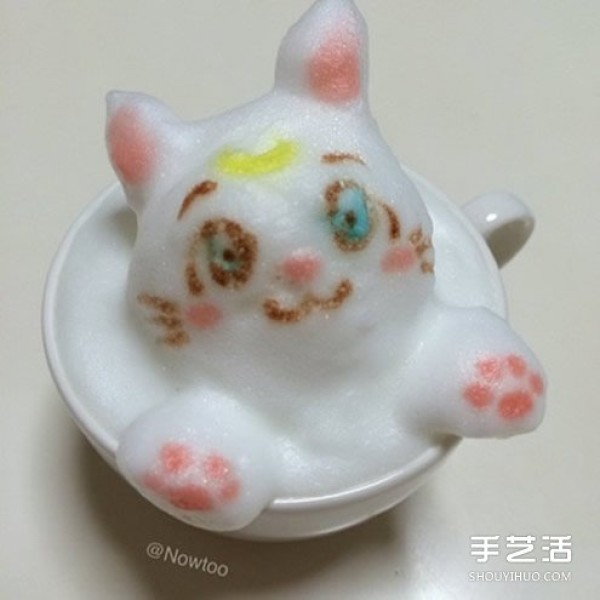 Coffee Latte Art: Put the cute cat in the game into the coffee cup