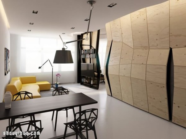 Home decoration design that utilizes a small space of 60 square meters to the extreme