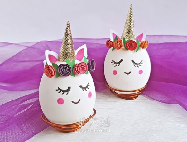 How to make Unicorn Easter Eggs is simple and cute