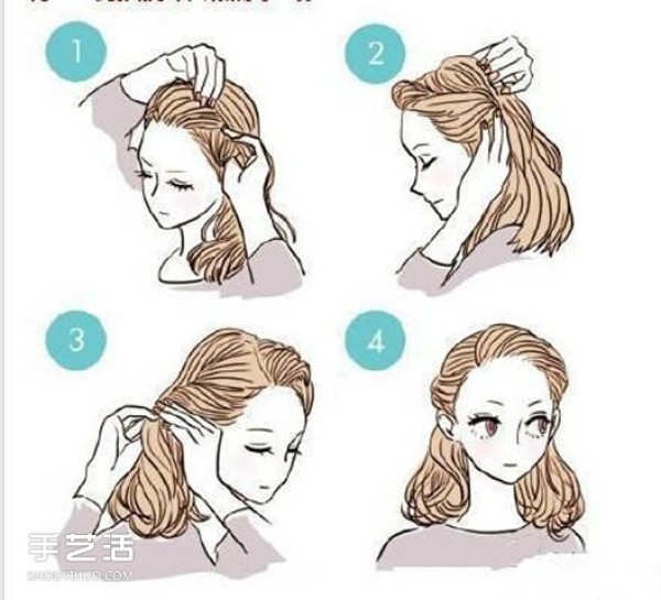 9 easy ways to tie your hair, learn an illustrated tutorial on how to tie your hair