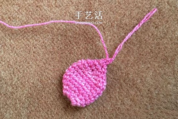 How to crochet radish with a simple method of crocheting water radish with illustrations