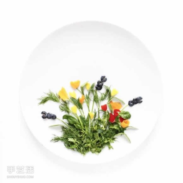 Art on the Plate uses vegetable and fruit kitchen waste to create a culinary canvas