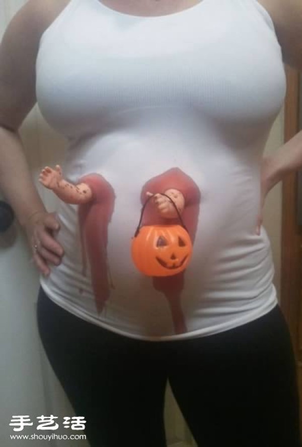 Pregnant women with the most creative clothing can also have such personality