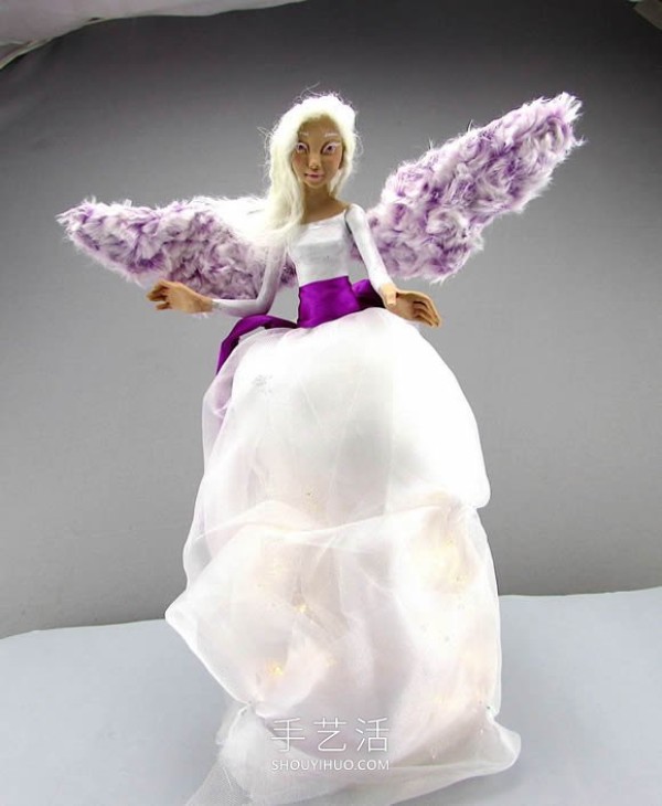 Super beautiful polymer clay angel DIY video! It is a decorative ornament and a lighting fixture