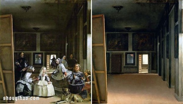 The world-famous paintings that have been left empty will be immediately upgraded to classical landscape paintings