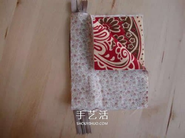 How to make a double-layer zipper cloth bag, homemade fabric zipperPackage DIY diagram