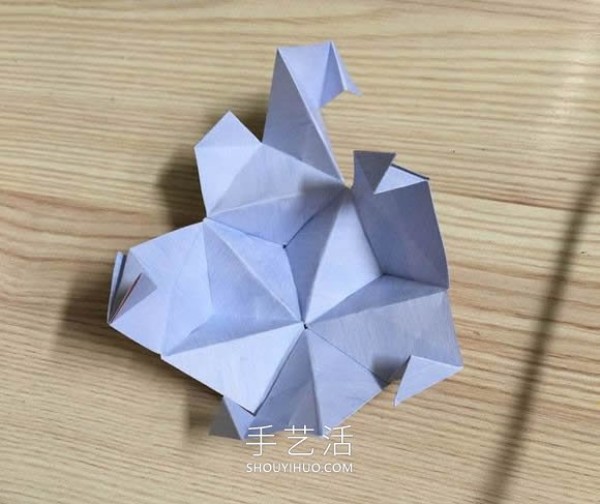 Sharing the steps of beautiful flower ball origami tutorial with illustrations