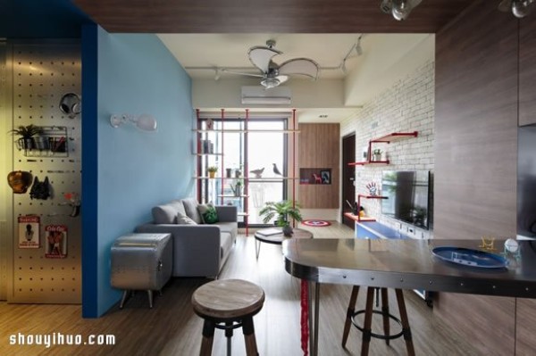 60 square meters small apartment home future technological sense decoration design