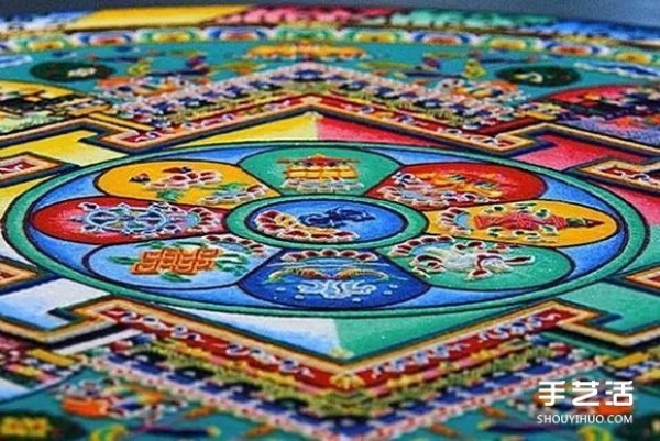 The mandala sand paintings that have been handed down for thousands of years are hard to create but are doomed to be destroyed