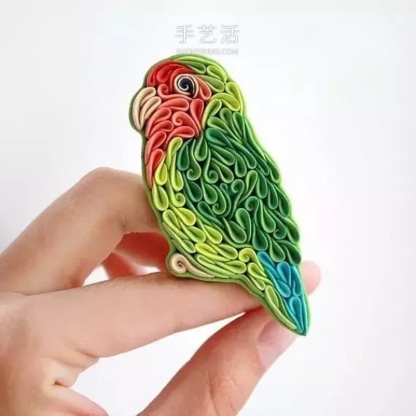 Like exquisite quilling paper! The charming soft clay animal works of the Russian girl