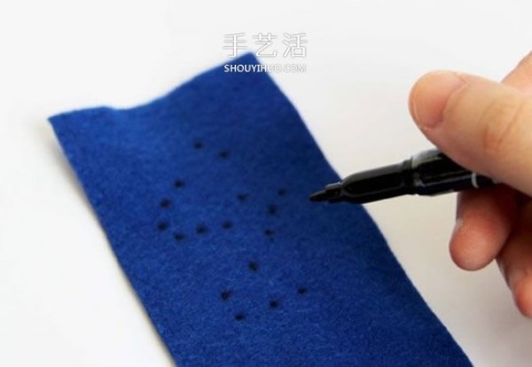 Love the beautiful starry sky! How to make handmade fabric starry sky wristband