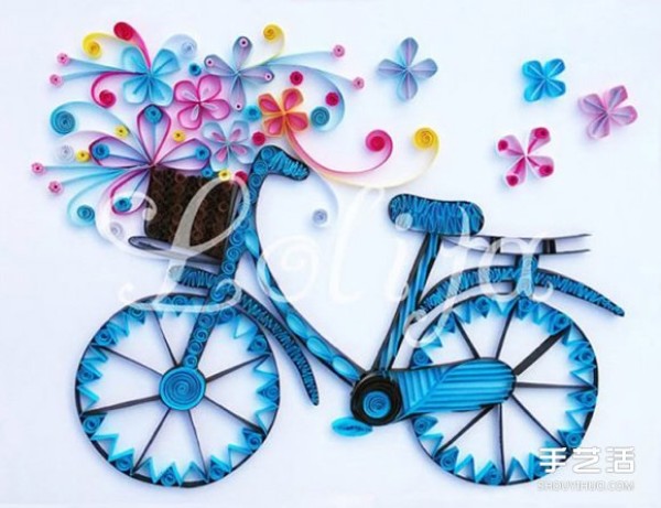 How to make a paper bicycle and how to make a DIY paper bicycle with illustrations